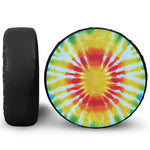 Circle Tie Dye Print Tire Cover