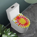 Circle Tie Dye Print Toilet Lid Cover