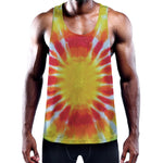 Circle Tie Dye Print Training Tank Top