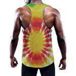 Circle Tie Dye Print Training Tank Top