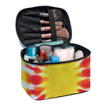 Circle Tie Dye Print Travel Makeup Bag