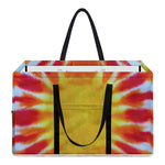 Circle Tie Dye Print Utility Tote Bag