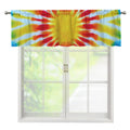 Circle Tie Dye Print Window Valance