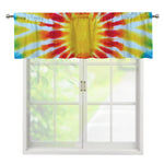 Circle Tie Dye Print Window Valance