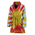 Circle Tie Dye Print Women's Bathrobe