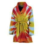 Circle Tie Dye Print Women's Bathrobe