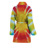 Circle Tie Dye Print Women's Bathrobe