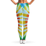 Circle Tie Dye Print Women's Leggings