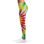 Circle Tie Dye Print Women's Leggings