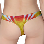 Circle Tie Dye Print Women's Thong