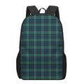 Clan Campbell Tartan Pattern Print 17 Inch Backpack