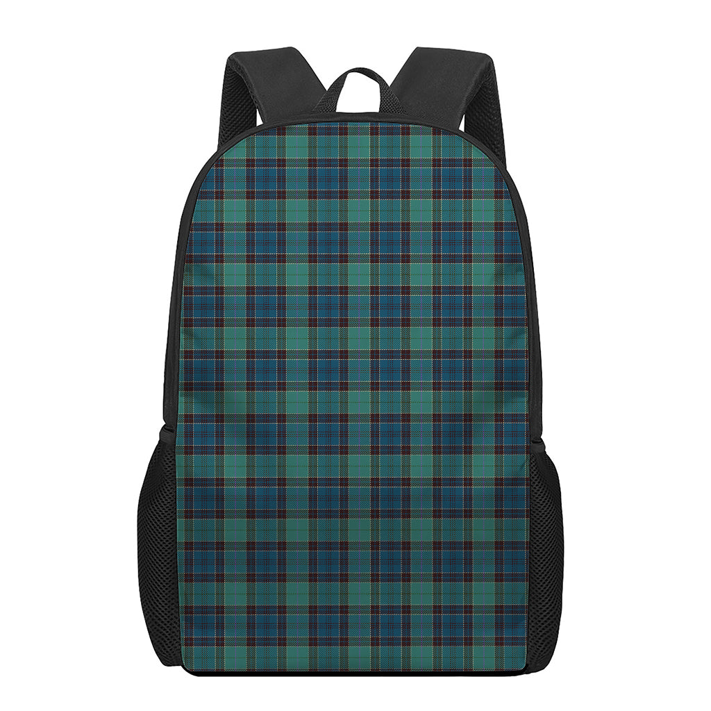 Clan Campbell Tartan Pattern Print 17 Inch Backpack