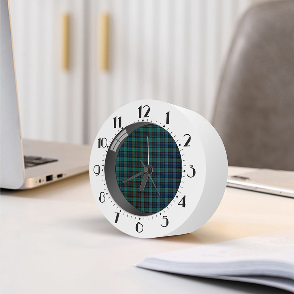 Clan Campbell Tartan Pattern Print Alarm Clock