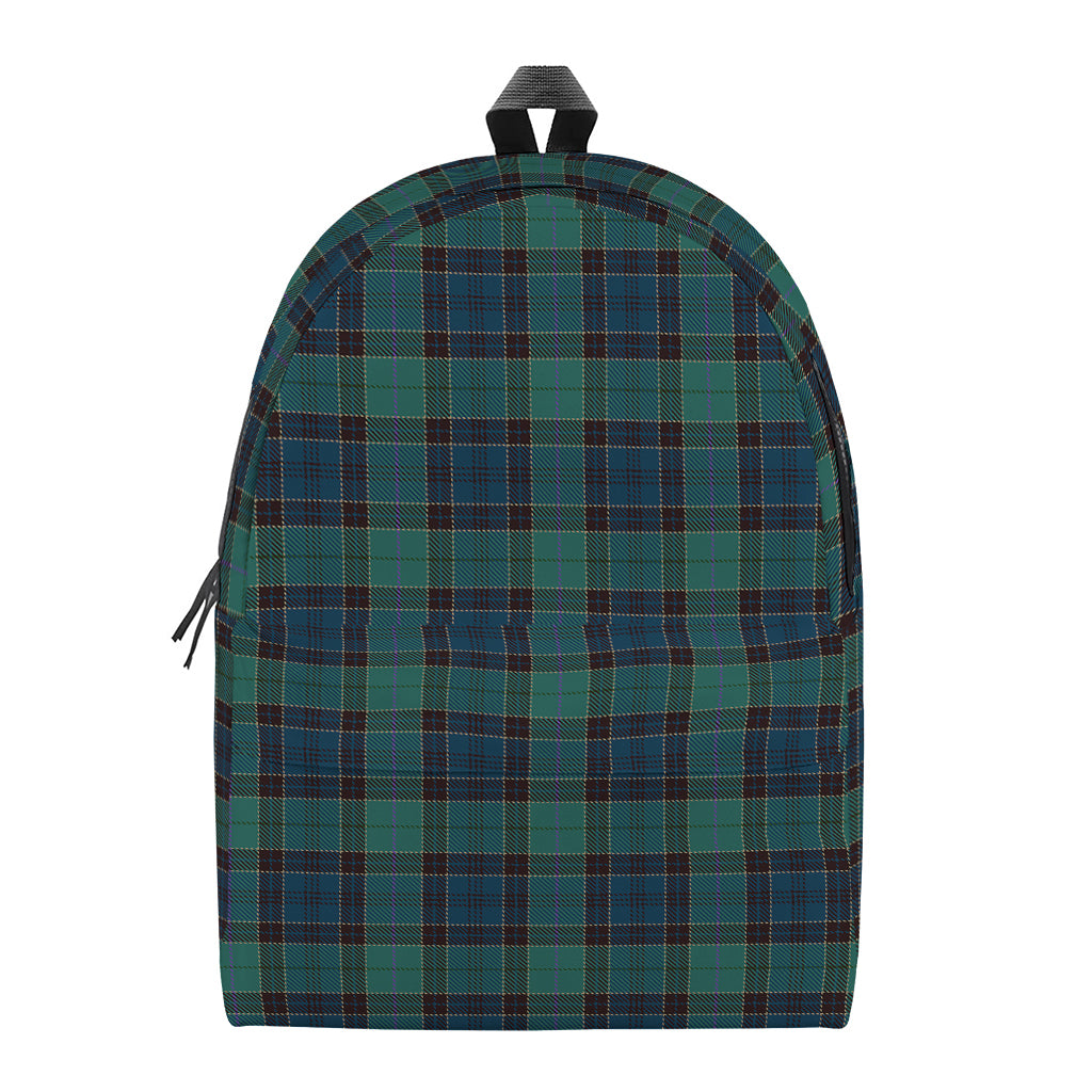 Clan Campbell Tartan Pattern Print Backpack