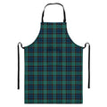 Clan Campbell Tartan Pattern Print Bib Apron With Pocket