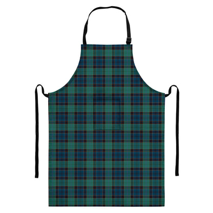 Clan Campbell Tartan Pattern Print Bib Apron With Pocket