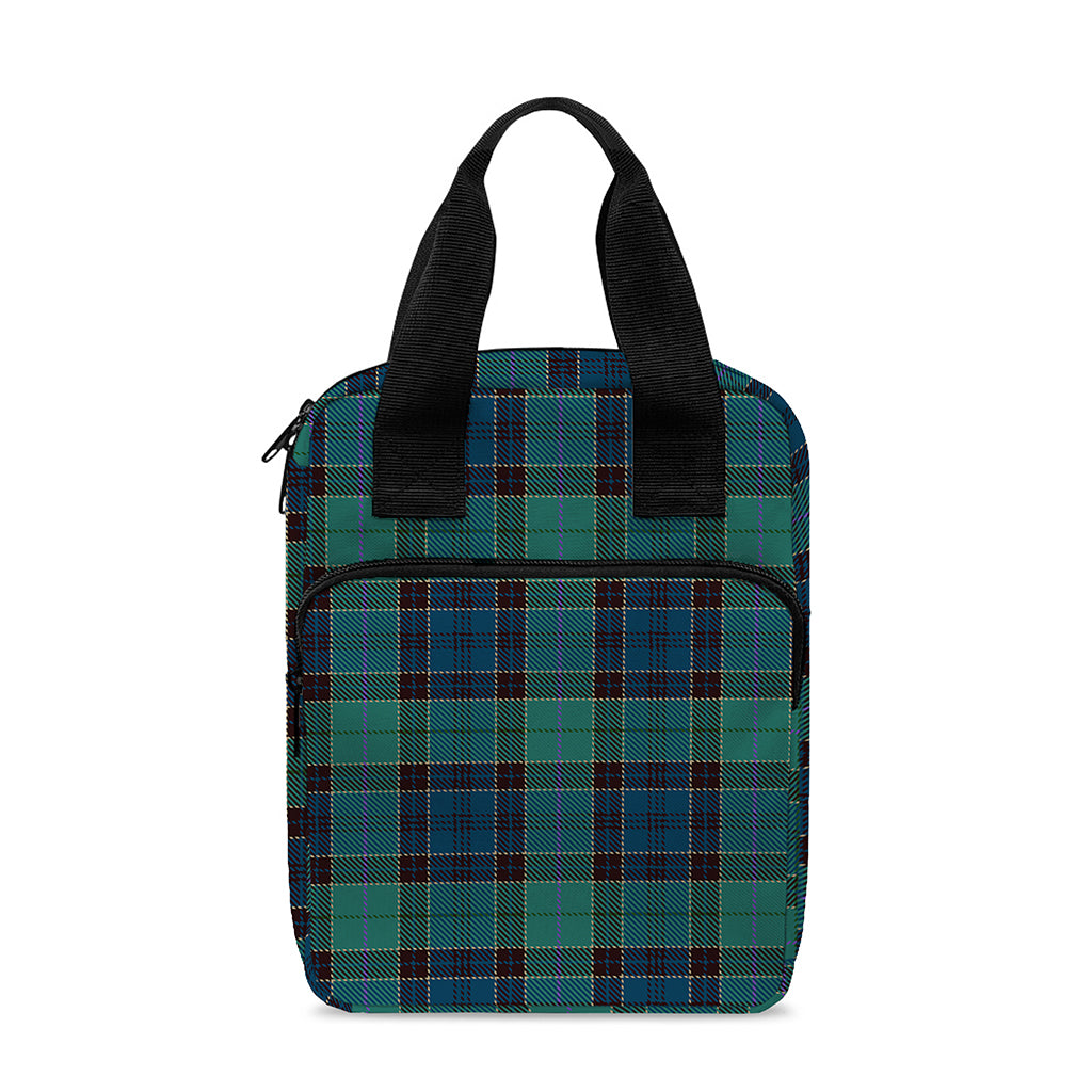 Clan Campbell Tartan Pattern Print Bible Tote Bag