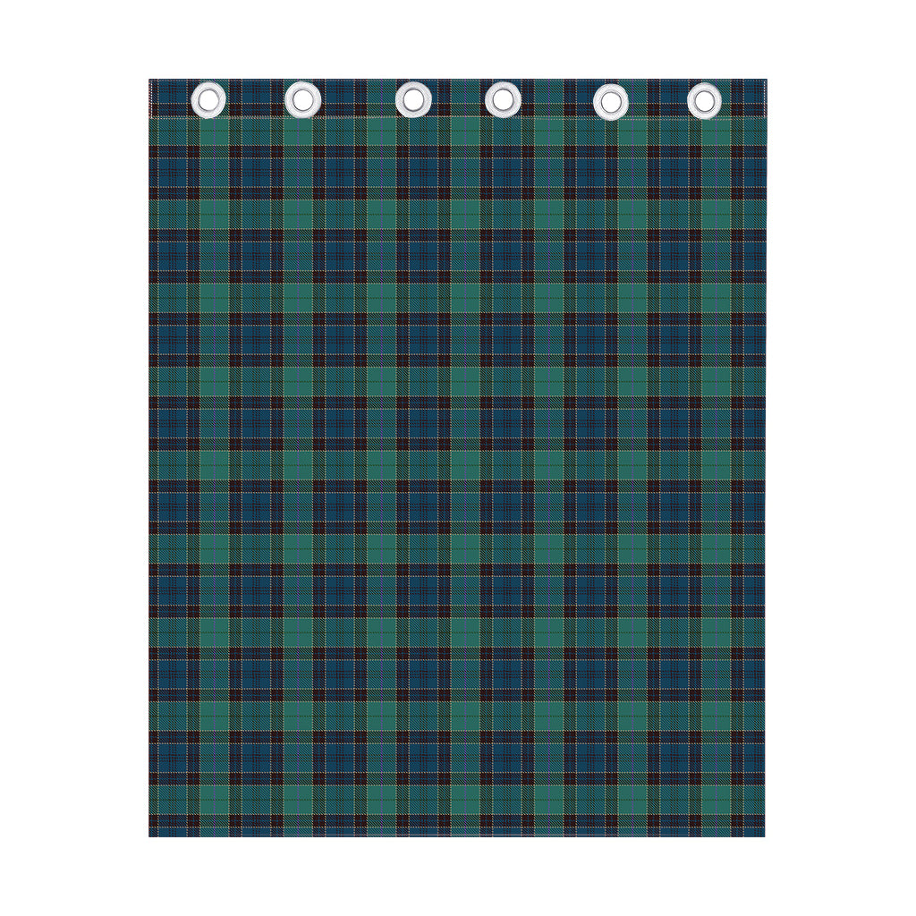 Clan Campbell Tartan Pattern Print Curtain