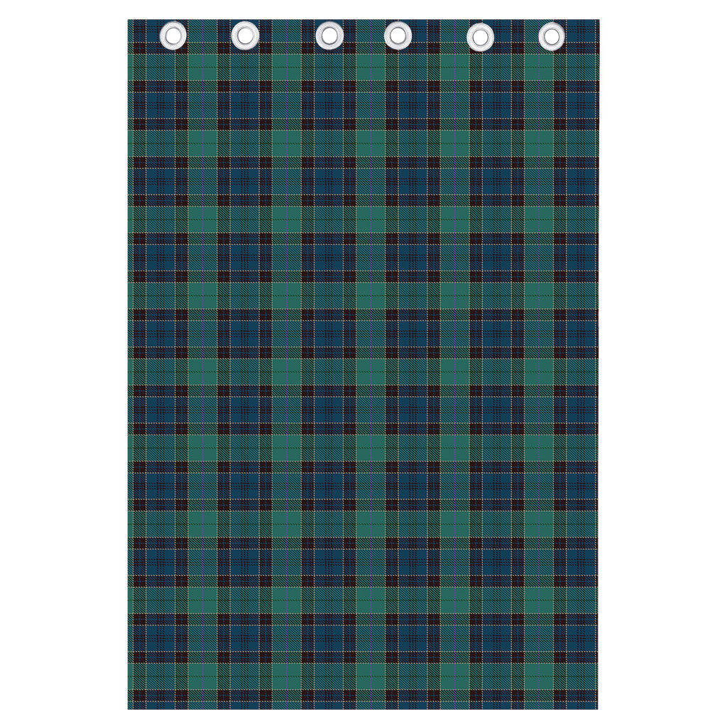 Clan Campbell Tartan Pattern Print Curtain