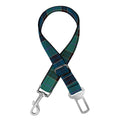 Clan Campbell Tartan Pattern Print Dog Seat Belt