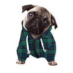 Clan Campbell Tartan Pattern Print Dog Zip Up Hoodie
