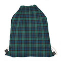 Clan Campbell Tartan Pattern Print Drawstring Bag