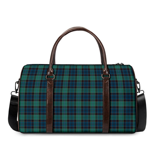 Clan Campbell Tartan Pattern Print Duffle Bag