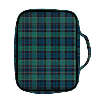 Clan Campbell Tartan Pattern Print Front Pocket Bible Bag