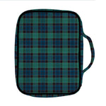 Clan Campbell Tartan Pattern Print Front Pocket Bible Bag