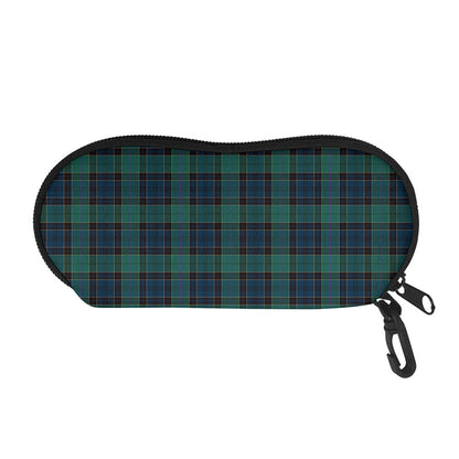 Clan Campbell Tartan Pattern Print Glasses Case