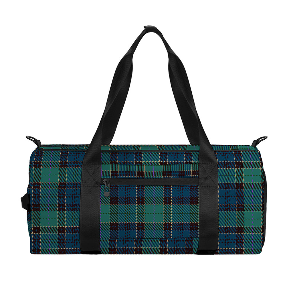Clan Campbell Tartan Pattern Print Gym Bag