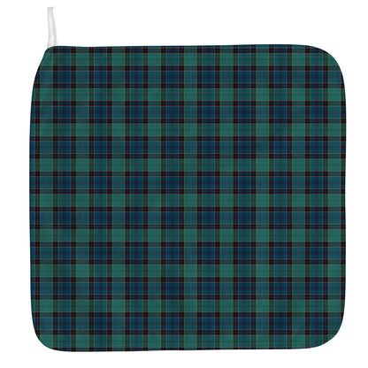 Clan Campbell Tartan Pattern Print Hand Towel