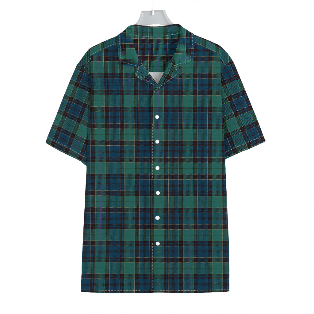 Clan Campbell Tartan Pattern Print Hawaiian Shirt