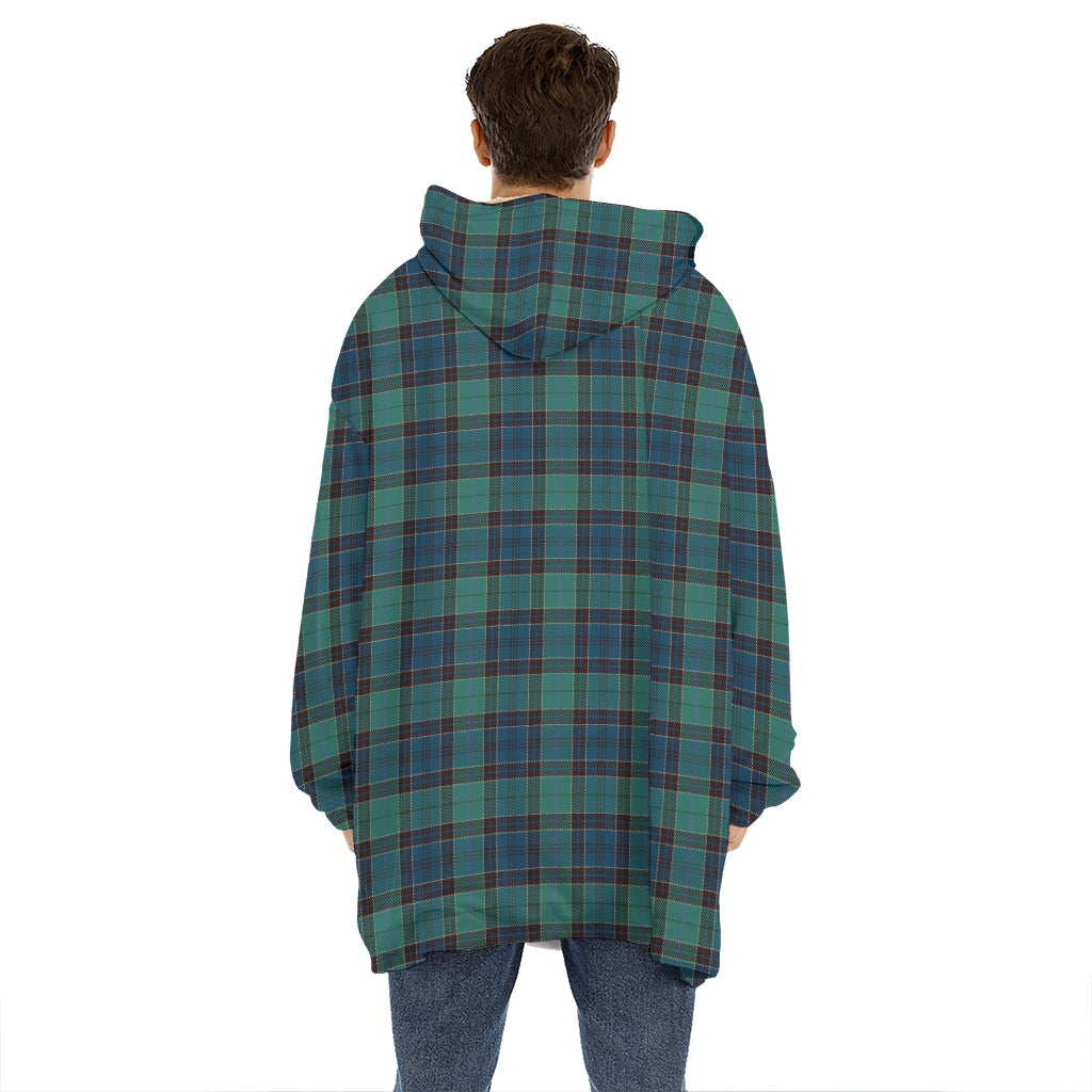Clan Campbell Tartan Pattern Print Hoodie Blanket