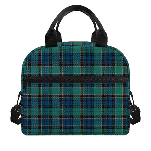 Clan Campbell Tartan Pattern Print Insulated Lunch Bag