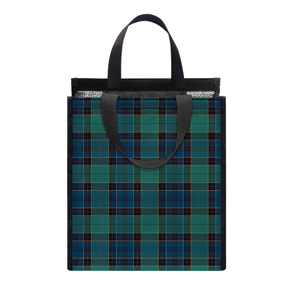 Clan Campbell Tartan Pattern Print Insulated Lunch Tote