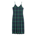 Clan Campbell Tartan Pattern Print Jersey Midi Cami Dress