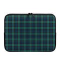 Clan Campbell Tartan Pattern Print Laptop Sleeve