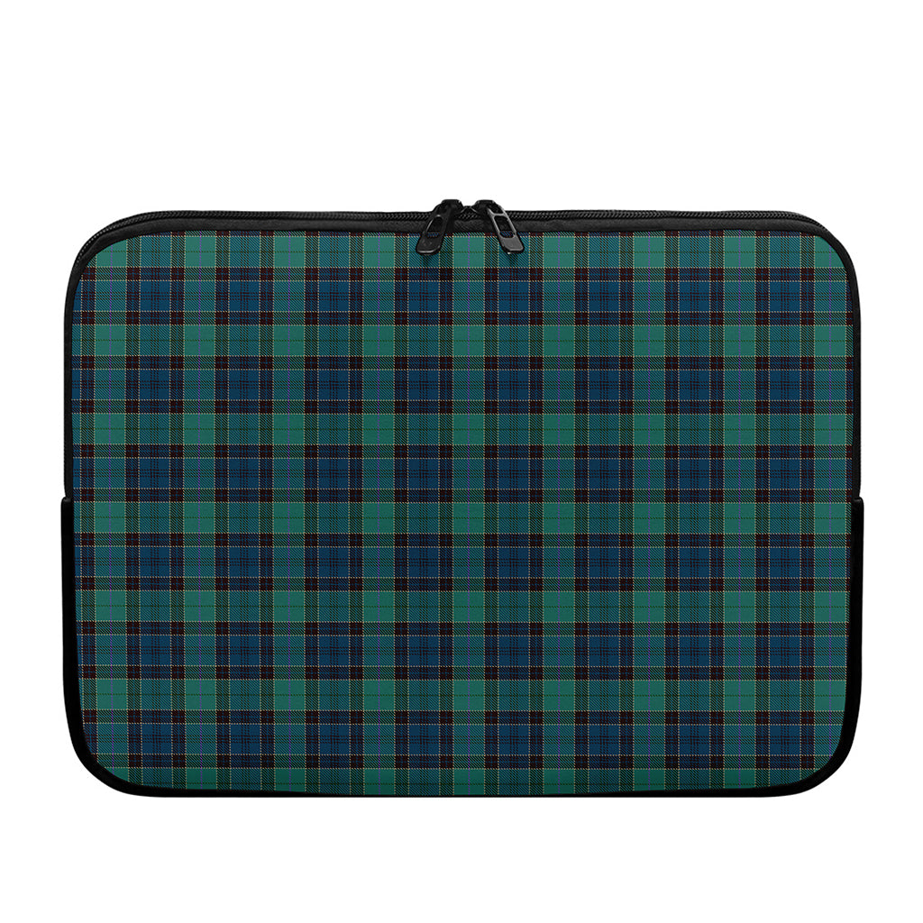 Clan Campbell Tartan Pattern Print Laptop Sleeve