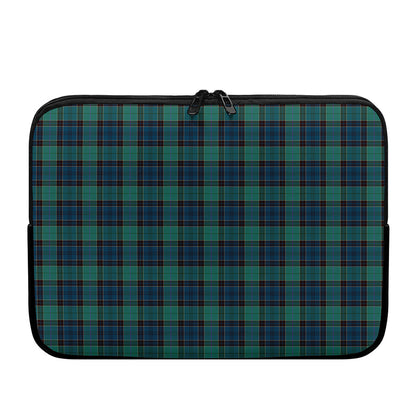 Clan Campbell Tartan Pattern Print Laptop Sleeve