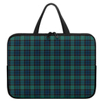 Clan Campbell Tartan Pattern Print Laptop Sleeve With Handle