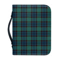 Clan Campbell Tartan Pattern Print Leather Bible Cover