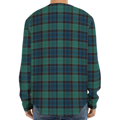 Clan Campbell Tartan Pattern Print Long Sleeve Baseball Jersey