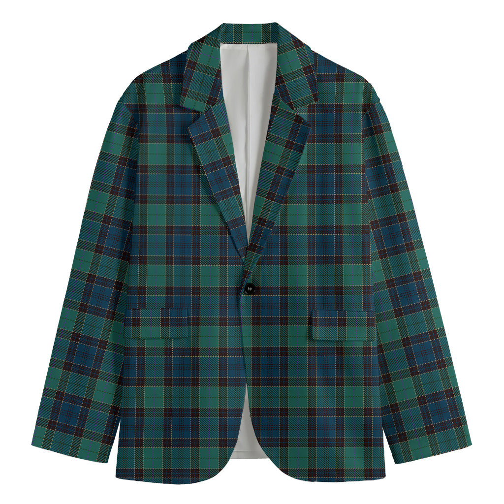 Clan Campbell Tartan Pattern Print Men's Blazer