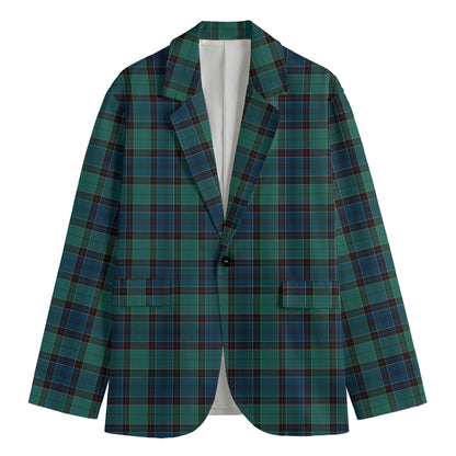 Clan Campbell Tartan Pattern Print Men's Blazer