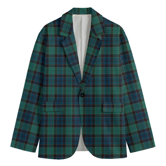 Clan Campbell Tartan Pattern Print Men's Blazer