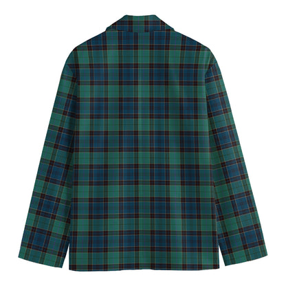 Clan Campbell Tartan Pattern Print Men's Blazer