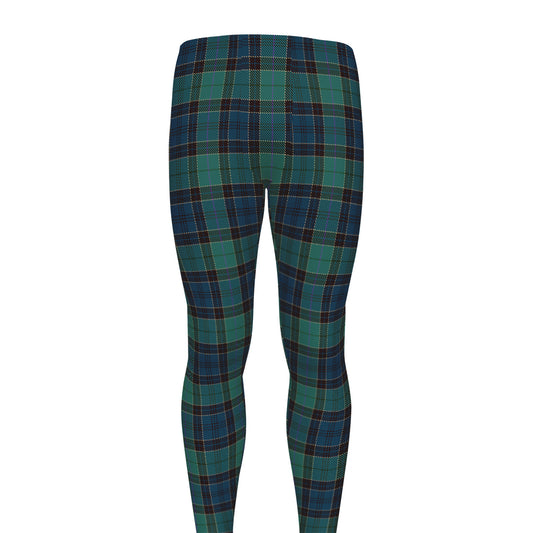 Clan Campbell Tartan Pattern Print Men's leggings