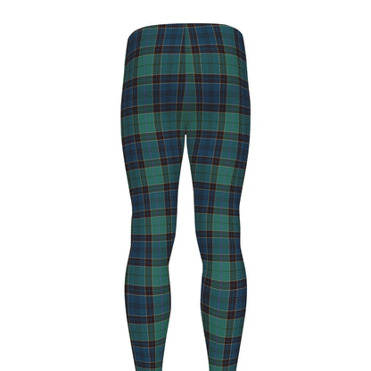 Clan Campbell Tartan Pattern Print Men's leggings