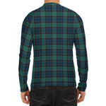Clan Campbell Tartan Pattern Print Men's Long Sleeve Rash Guard